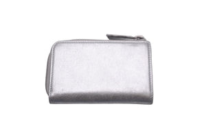 極美品 CHANEL シャネル レザー コインケース 22番台 シルバー ココマーク ロゴ 小物 チェーン シルバー金具 中古 59537