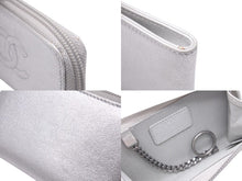 Load image into Gallery viewer, 極美品 CHANEL シャネル レザー コインケース 22番台 シルバー ココマーク ロゴ 小物 チェーン シルバー金具 中古 59537