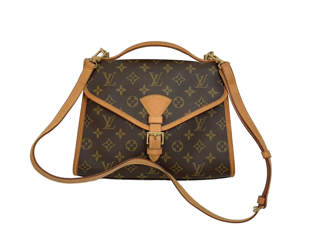 LOUIS VUITTON ルイヴィトン ショルダーバッグ 2WAY M51122 ベルエア ブラウン モノグラム 美品 中古 59538