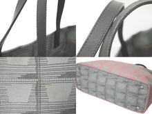 Load image into Gallery viewer, CHANEL シャネル ニュートラベルライン トートバッグ 12番台 グレー ピンク ナイロンジャガード 良品 中古 59543