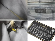 Load image into Gallery viewer, CHANEL シャネル ニュートラベルライン トートバッグ 12番台 グレー ピンク ナイロンジャガード 良品 中古 59543