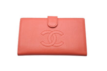 Load image into Gallery viewer, CHANEL シャネル 二つ折り財布 8番台 キャビアスキン ピンク系 ココマーク ウォレット ゴールド金具 小物 ロゴ 良品 中古 59545