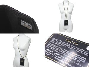 新品同様 CHANEL シャネル マトラッセ チェーン パスケース 30番台 ラムスキン ブラック ココマーク ゴールド金具 中古 59547