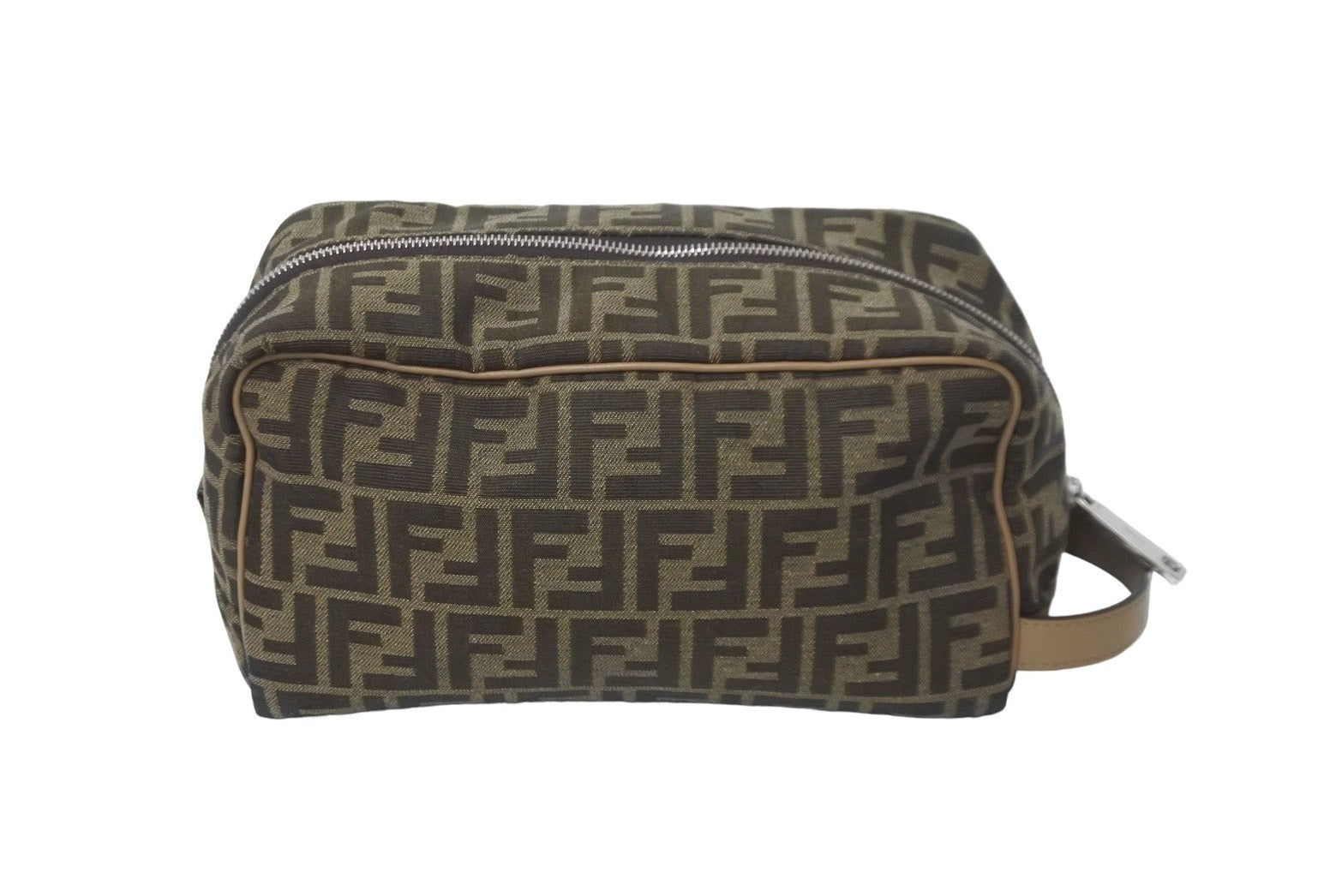 極美品 ■フェンディ クラッチバッグ セカンドバッグ ズッカ キャンバスレザー FENDI フェンディ セカンドバッグ ポーチ ハンドバッグ ズッカ柄