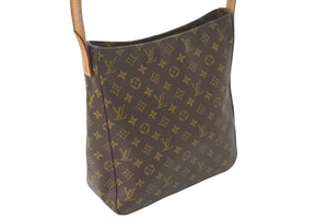 LOUIS VUITTON ルイヴィトン ショルダーバッグ ワンショルダー ルーピングGM M51145 モノグラム ブラウン 美品 中古 59554