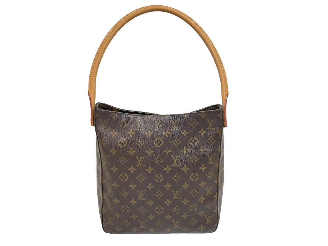 LOUIS VUITTON ルイヴィトン ショルダーバッグ ワンショルダー ルーピングGM M51145 モノグラム ブラウン 美品 中古 59555