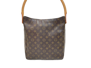 LOUIS VUITTON ルイヴィトン ショルダーバッグ ワンショルダー ルーピングGM M51145 モノグラム ブラウン 美品 中古 59555
