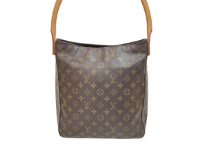 LOUIS VUITTON ルイヴィトン ショルダーバッグ ワンショルダー ルーピングGM M51145 モノグラム ブラウン 美品 中古 59555