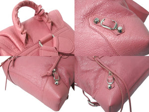 BALENCIAGA バレンシアガ トラベラー レザー バックパック リュックサック ピンク レザー 399344 美品 中古 59561