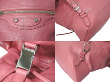 Load image into Gallery viewer, BALENCIAGA バレンシアガ トラベラー レザー バックパック リュックサック ピンク レザー 399344 美品 中古 59561