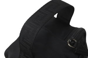 VERSACE ヴェルサーチ セカンドバッグ クラッチバッグ ポーチ グレカモチーフ ブラック ナイロン 美品 中古 59562 