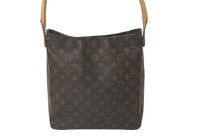 LOUIS VUITTON ルイヴィトン ショルダーバッグ ワンショルダー ルーピングGM M51145 モノグラム ブラウン 美品 中古 59563