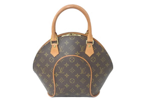 LOUIS VUITTON ルイヴィトン モノグラム エリプスPM ハンドバッグ ブラウン 鞄 ロゴ PVC 手持ち M51127 美品 中古 59564