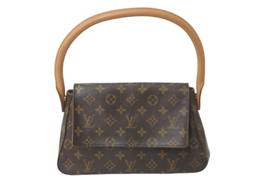 LOUIS VUITTON ルイヴィトン ショルダーバッグ ワンショルダー ミニルーピング M51147 ブラウン レディース 美品 中古 59565