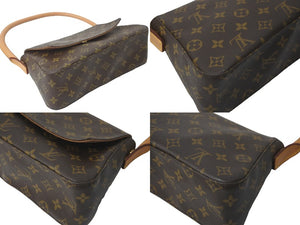 LOUIS VUITTON ルイヴィトン ショルダーバッグ ワンショルダー ミニルーピング M51147 ブラウン レディース 美品 中古 59565