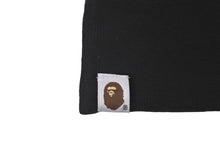 画像をギャラリービューアに読み込む, A BATHING APE アベイシングエイプ ホルビースタイン ニットキャップ ニーブラック コットンアクリル 美品 中古 59570 