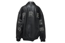 画像をギャラリービューアに読み込む, 極美品 Supreme シュプリーム スタッズ アーチロゴ ラム レザージャケット サイズXL 18SS ブラック 中古 59584 