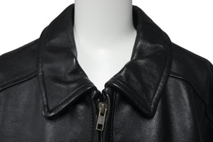 極美品 Supreme シュプリーム スタッズ アーチロゴ ラム レザージャケット サイズXL 18SS ブラック 中古 59584 