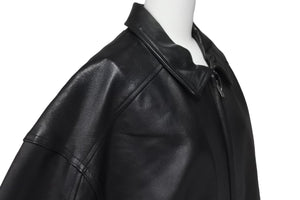 極美品 Supreme シュプリーム スタッズ アーチロゴ ラム レザージャケット サイズXL 18SS ブラック 中古 59584 