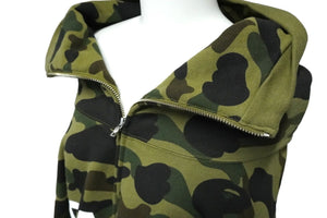 A BATHING APE アベイシングエイプ 1ST CAMO フルジップ パーカー グリーン コットン 3XL 001ZPJ301012M 美品 中古 59590