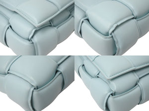 BOTTEGAVENETA ボッテガヴェネタ 2WAYチェーンショルダーバッグ マキシイントレチャート 631421 VBWZ0 1229 ブルー 美品 中古 59598