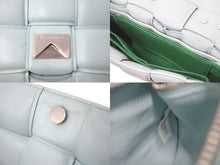 Load image into Gallery viewer, BOTTEGAVENETA ボッテガヴェネタ 2WAYチェーンショルダーバッグ マキシイントレチャート 631421 VBWZ0 1229 ブルー 美品 中古 59598