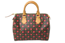 Load image into Gallery viewer, LOUIS VUITTON ルイヴィトン モノグラム チェリー スピーディ 25 ハンドバッグ M95009 ブラウン 村上隆 美品 中古 59599