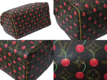 Load image into Gallery viewer, LOUIS VUITTON ルイヴィトン モノグラム チェリー スピーディ 25 ハンドバッグ M95009 ブラウン 村上隆 美品 中古 59599