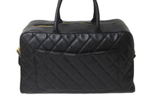Load image into Gallery viewer, CHANEL シャネル デカココマーク ボストンバッグ 8番台 キャビアスキン ブラック ゴールド金具 美品 中古 59601