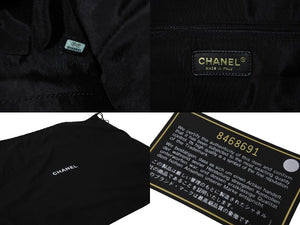 CHANEL シャネル デカココマーク ボストンバッグ 8番台 キャビアスキン ブラック ゴールド金具 美品 中古 59601