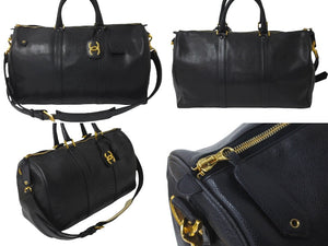 CHANEL シャネル 2WAY ボストンバッグ キャビアスキン ブラック 3番台 ゴールド金具 ココマーク 旅行バッグ 鞄 美品 中古 59604