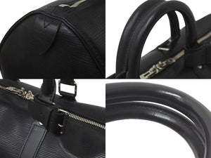 LOUIS VUITTON ルイヴィトン ボストンバッグ M59062 キーポル45 ブラック エピレザー 新型 美品 中古 59608