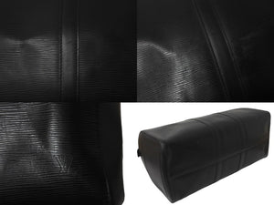 LOUIS VUITTON ルイヴィトン ボストンバッグ M59062 キーポル45 ブラック エピレザー 新型 美品 中古 59608