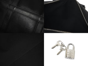 LOUIS VUITTON ルイヴィトン ボストンバッグ M59062 キーポル45 ブラック エピレザー 新型 美品 中古 59608