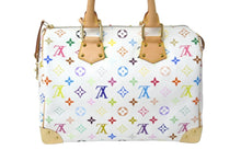 Load image into Gallery viewer, 極美品 LOUIS VUITTON ルイヴィトン 村上隆 ハンドバッグ スピーディ30 M92643 ホワイト マルチ 中古 59609