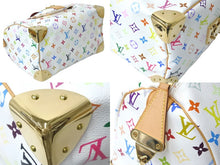 Load image into Gallery viewer, 極美品 LOUIS VUITTON ルイヴィトン 村上隆 ハンドバッグ スピーディ30 M92643 ホワイト マルチ 中古 59609