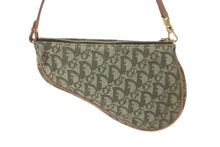 Load image into Gallery viewer, Christian Dior クリスチャンディオール トロッター サドルポーチ ワンショルダーバッグ グリーン ブラウン ロゴ 良品 中古 59610