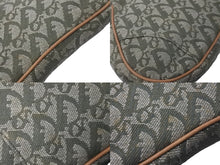 Load image into Gallery viewer, Christian Dior クリスチャンディオール トロッター サドルポーチ ワンショルダーバッグ グリーン ブラウン ロゴ 良品 中古 59610