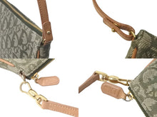 Load image into Gallery viewer, Christian Dior クリスチャンディオール トロッター サドルポーチ ワンショルダーバッグ グリーン ブラウン ロゴ 良品 中古 59610