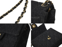 Load image into Gallery viewer, 極美品 CHANEL シャネル ミニマトラッセ チェーン ショルダー バッグ デニム ブラック A01115 ゴールド 金具 中古 59611