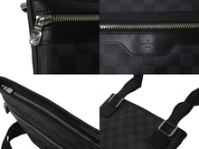 Load image into Gallery viewer, 極美品 LOUIS VUITTON ルイヴィトン ショルダーバッグ ダミエ グラフィット トマス N58028 ブラック PVC 中古 59617