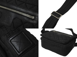 極美品 CHANEL シャネル ショルダーバッグ コココクーン ココマーク 14番台 ブラック デニム シルバー金具 中古 59619