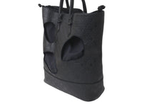 Load image into Gallery viewer, 新品同様 LOUIS VUITTON ルイヴィトン コムデギャルソン 川久保玲 トートバッグ M58661 ウィズホールズMM モノグラムアンプラント ブラック 中古 59620