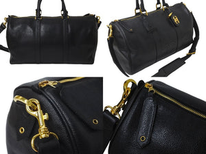 CHANEL シャネル ボストンバッグ 旅行バッグ キャビアスキン 2番台 ゴールド金具 2WAY ココマーク 美品 中古 59622