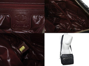 CHANEL シャネル ショルダーバッグ コココクーン 15番台 2011年頃 ナイロン シルバー金具 美品 中古 59626