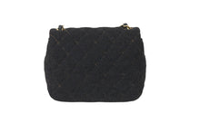 Load image into Gallery viewer, CHANEL シャネル ショルダーバッグ ミニマトラッセ 10番台 ウール シングルフラップ ブラック ゴールド金具 美品 中古 59632