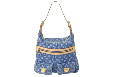 極美品 LOUIS VUITTON ルイヴィトン ショルダーバッグ バギーGM M95212 モノグラムデニム ブルー 中古 59634