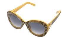 Load image into Gallery viewer, 極美品 LOUIS VUITTON ルイ ヴィトン × 草間彌生 コラボ サングラス Z0478E ウェーブ オーバーサイズ 53□20 イエロー 中古 59640