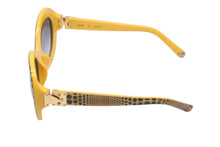Load image into Gallery viewer, 極美品 LOUIS VUITTON ルイ ヴィトン × 草間彌生 コラボ サングラス Z0478E ウェーブ オーバーサイズ 53□20 イエロー 中古 59640