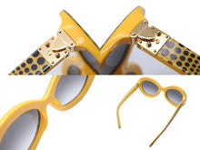 Load image into Gallery viewer, 極美品 LOUIS VUITTON ルイ ヴィトン × 草間彌生 コラボ サングラス Z0478E ウェーブ オーバーサイズ 53□20 イエロー 中古 59640